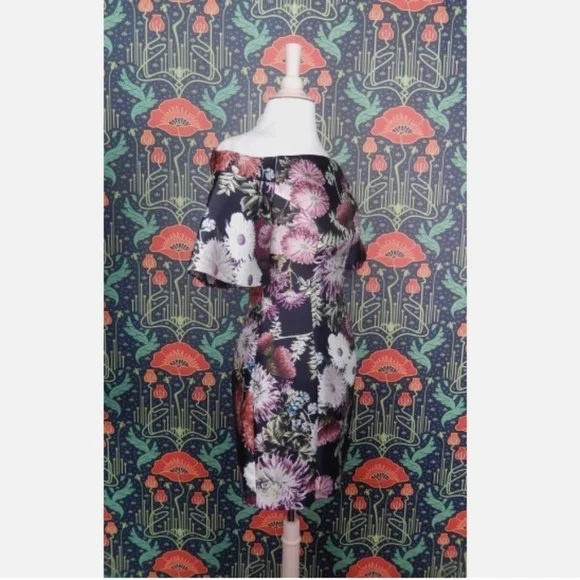 Keepsake The Label Stand Still Floral Off The Shoulder Dress